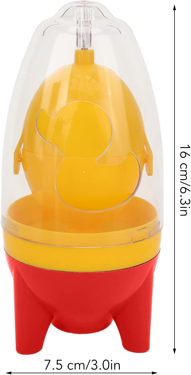 Golden Egg Machine, Egg Yolk & White Mixer - Manual Shaker & Spinner - Pull Rope (Red)