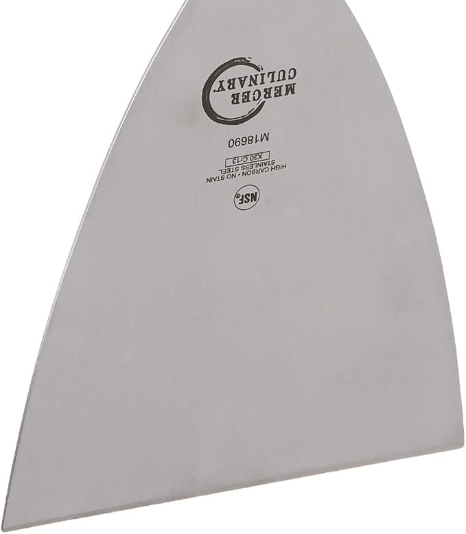 Mercer Culinary Millennia Grill Scraper, 4 Inch x 4-1/2 Inch Blade, Black Handle