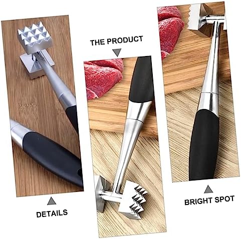 Home Zinc Alloy Meat Tenderizer Double-sided Mallet Tool for Kitchen Steak Hammer Tenderiser Hammer Easy to Use