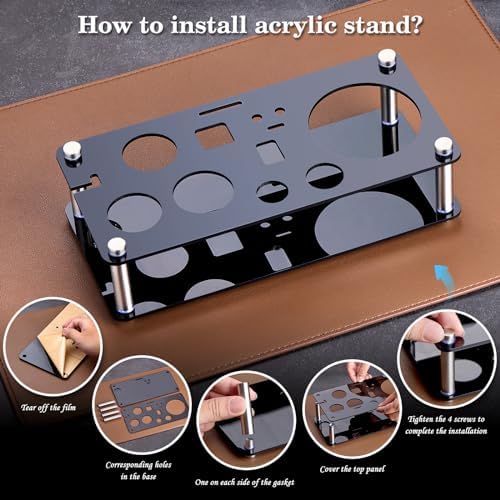 Wukuna Cocktail Shaker Bartender Kit, 15 Pcs Bar Tool with Acrylic Stand