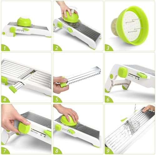 Mandoline Slicer for Kitchen, Adjustable Vegetable Potato Slicer