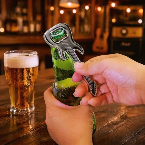 Guitar Shaped Bottle Opener, 2 Pack Metal Beer Opener Gift for Music Lovers