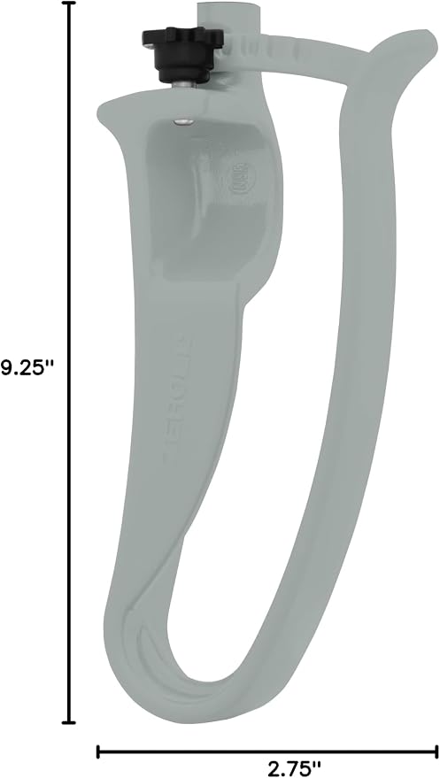 Zeroll 2008 Universal Standard Length EZ Disher Food Portion Control Scoop Designed for Right or Left Hand Use Dishwasher Safe NSF Approved, 2 3/4-Inch, Gray