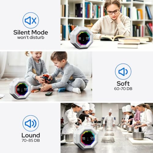 Visual Timer for Kids Kitchen Timer Pomodoro Magnetic Visual Countdown