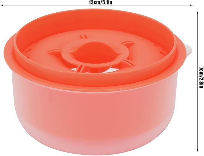 Egg White Filter, Household Egg Separator Multiple Leaking Holes Plastic Kitchen Convenient Kitchen Gadgets for Baking for Cake(Dark Orange)