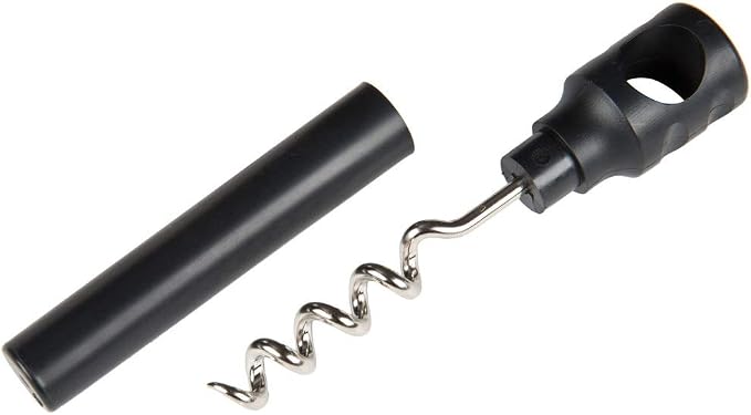 Hand-Held T-Shaped Mini Pocket Corkscrew - Box of 12 (Black)