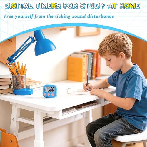 Mwellewm 24Pc Digital Timers for Classroom Kids, Kitchen Timers for Cooking