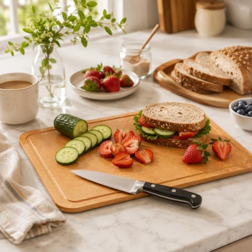 Composite Cutting Board Dishwasher Safe Non-Slip Juice Groove 14x10.5
