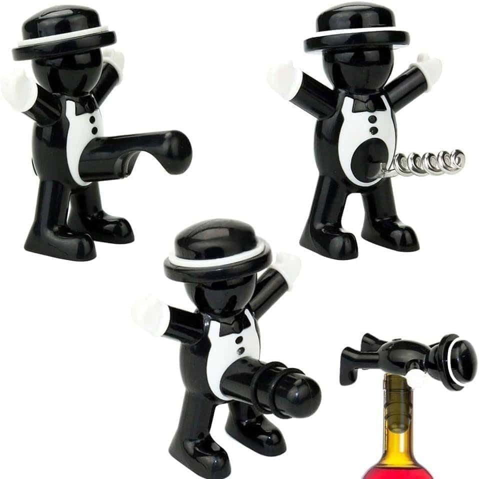3-Piece Novelty Wine Opener Set Funny Bar Tool Gag Gift