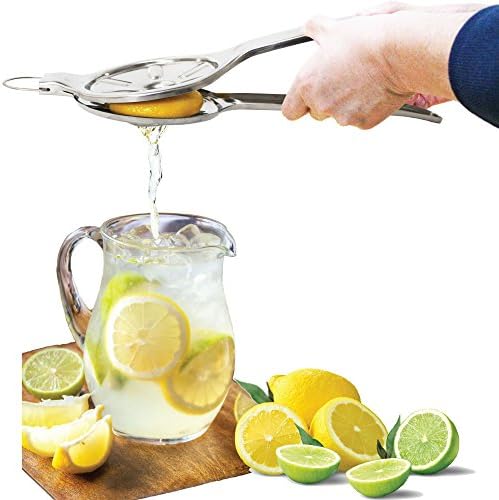 Jumbo Size FLAT PRESS 100% Stainless Steel Lemon Squeezer, LS0003