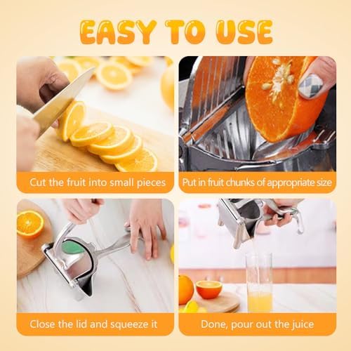 Fresh Fruit Juice Extractor, 2026 New Hand Juicer Squeezer Lemon Juicer Manual Hand Press with Ergonomic Grip for Efficient Extraction of Fruits