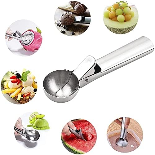 Scoop Stainless Steel, Ice Cream Scoop with Trigger Release