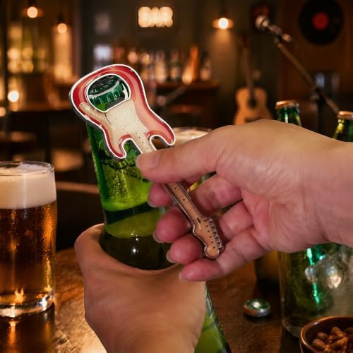 Guitar Shaped Bottle Opener, 2 Pack Metal Beer Opener Gift for Music Lovers