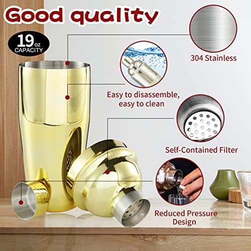 Cocktail Shaker Set Drink Shakers Bar Cart Accessories
