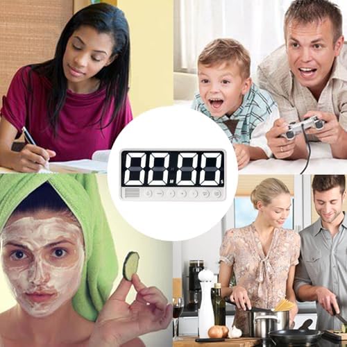Digital Kitchen Timer - 7.1” Extra Large Display LED Countdown Timer