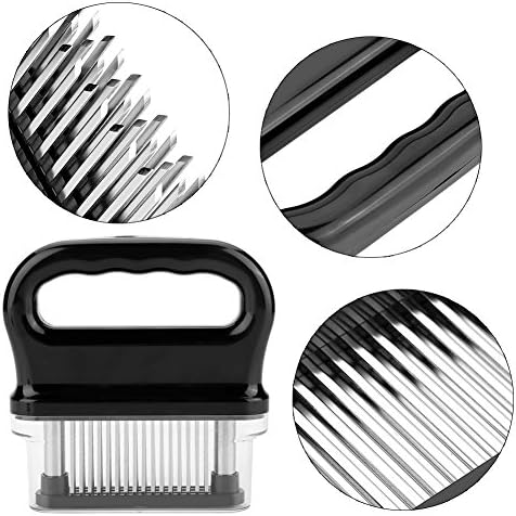 Needle Meat Tenderizer,48 Stainless Steel Ultra Sharps Needle Blade Tenderizer for Tenderizing Steak,Chicken and Pork