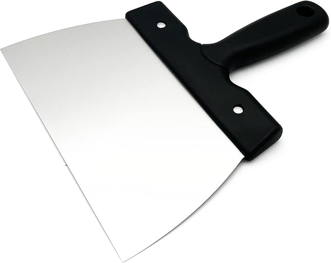 Goldbaking Coating Spatula for Chocolate Scraper Chocolate Thermostat Spatula Stainless Steel Dough Scraper 7.9inch (large 20cm)
