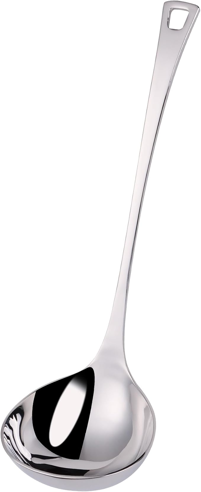 4 oz. Kitchen Ladle 11 Inch Soup Ladle 18/10 Stainless Steel Cooking Ladle Kitchen Accessories for Stirring Portioning and Serving Soups Gravy Sauces Chili Stew and More(silver)