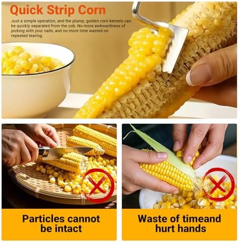 2 Pcs Corn Peeler for Corn on the Cob, Stripper, Remover