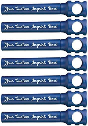 Personalized Pocket Corkscrew - Wine Bottle Opener- Custom Printed Name - Imprinted with Your Name, Logo or Message - Great Gift Ideas - FREE PERZONALIZATION - 12 Corkscrews per Box (Dark Blue)