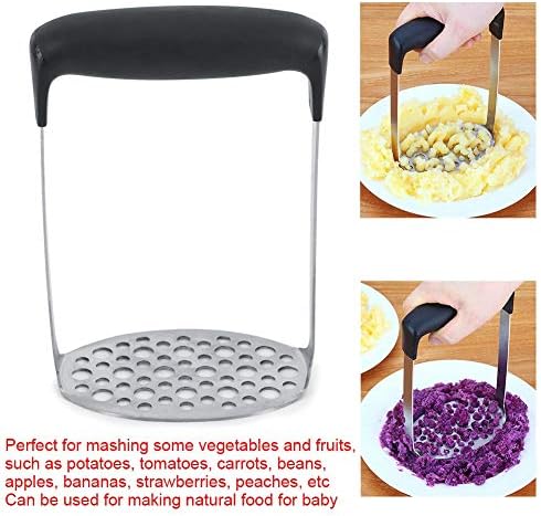 Potato Ricer, Stainless Steel Garlic Press, Food Mill for Mashed Potatoes, Garlic Paste, Fruit Puree