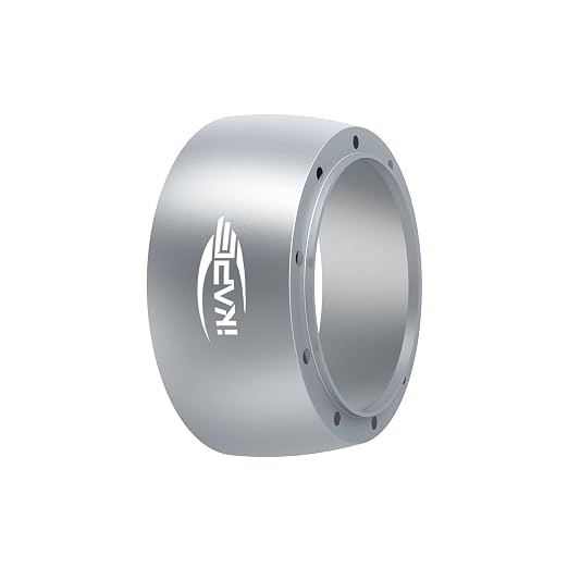 IKAPE 58mm Dosing Funnel, Espresso Ring Compatible with 58 mm Bottomless Portafilter(Silver)