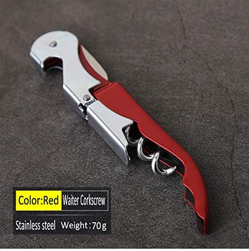 Professional Waiter Corkscrew Wine Openers Set(4PCS), Heavy Duty Stainless Steel Hinges Wine Key for Restaurant Waiters, Sommelier, Bartenders