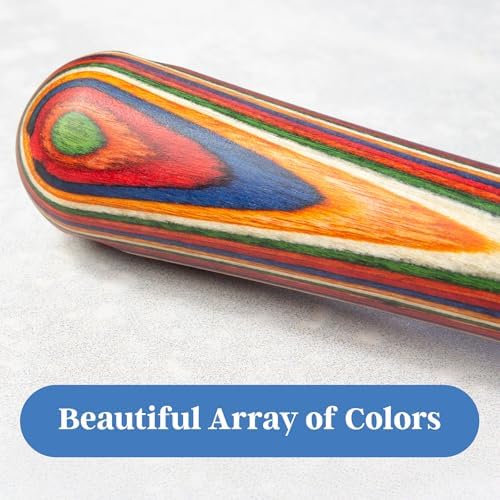 Baltique Marrakesh Muddler for Cocktails, Colorful Wood Handle, Nylon Head