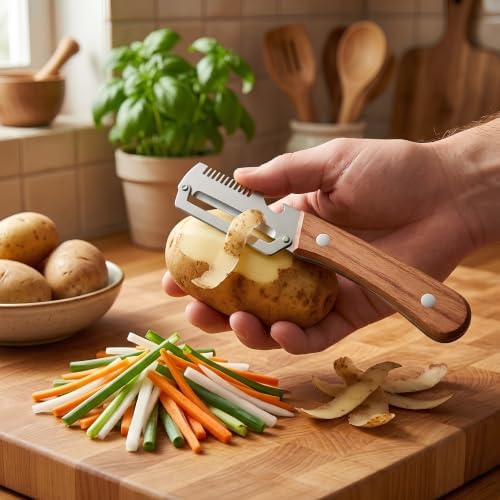 Multifunctional Vegetable Peeler 3 Piece Set Sharpening Rod Potato Peeler