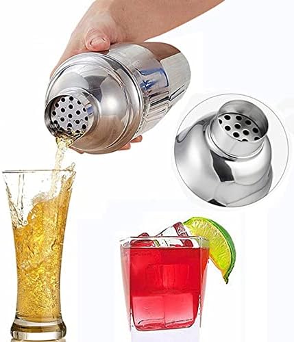 Cocktail Shaker Set, Silver, 550ml, 5pcs