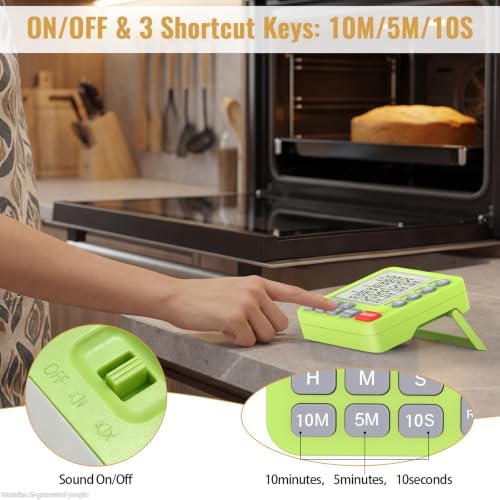 Digital Dual Kitchen Timer, Multiple Channels Countdown Timer