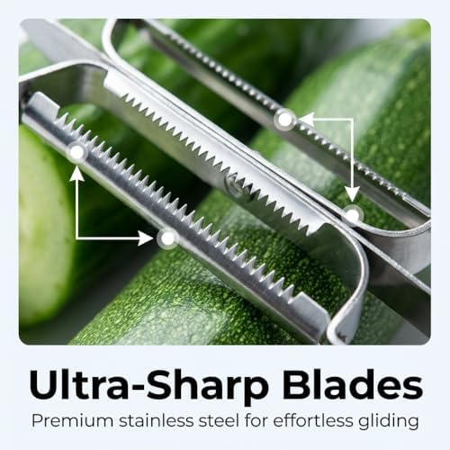 Vegetable Peeler Set 20 Pack – Stainless Steel Double-Sided Y Peeler for Potatoes, Carrots & Apples – Rust-Proof, Dishwasher Safe Kitchen Peelers with Ergonomic Non-Slip Handle – Bulk Value Pack