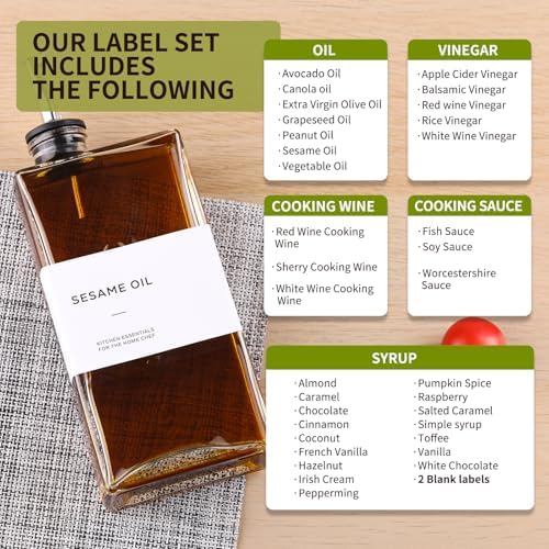 Olive Oil Dispenser Bottle for Kitchen, 3 Pack Glass Oil and Vinegar Dispenser Set, Elegant Book Design, Durable, Leak-Proof, Easy-Pour Spouts, Perfect for Kitchen, Dining Table (17oz)