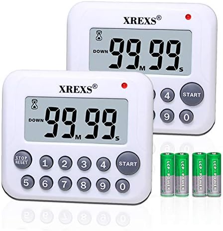 XREXS Digital Kitchen Timer Magnetic Countdown Up Cooking Timer Clock