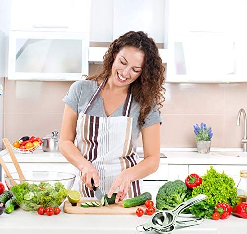 The BIGGEST Professional Super Jumbo Stainless Steel Lemon Squeezer (EcoJeannie LS0002), Never Break Never Rust Lemon Juicer, Citrus Juicer/Commercial Grade Citrus Press (With Free Citrus Tap)