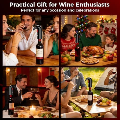 Automatic Electric Wine Aerator Pourer and Wine Decanter Pump, Inky