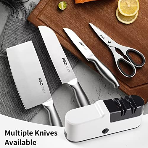 Electric Knife Sharpener for Kitchen Knives, Automatic Knife Sharpener Sharpening & Polishing, Electric Sharpeners Knife Tool Helps Repair, Restore, Polish Blades