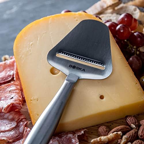 BOSKA Cheese & Pizza Slicer Copenhagen/Cheese Cutter/Pizza Wheel for Pizza and Flammkuchen/Dishwasher-Safe/Ergonomic/Lightweight/Multifunctional/Stainless Steel