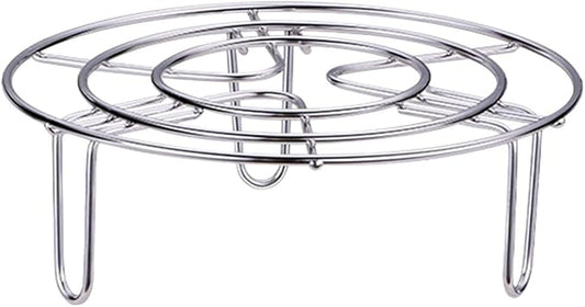 Steam Rack, Heavy Duty Steaming Rack Stand, Stainless Steel Round Steamer Cooling Rack Trivet, Pot Steamer Insert Food Stand, Steaming Cookware Accessories(Size:15.5cm/6.1in)