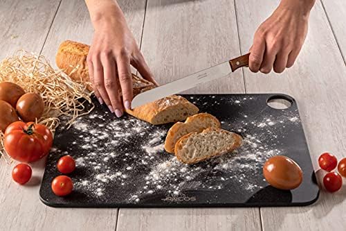 Arcos Bread Knife 7 Inch Nitrum Stainless Steel and 170 mm blade. Obtain a great variety of cuts for your food. Ideal knife for daily domestic use. Series Latina. Color Brown.
