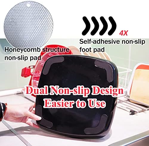 Chicken Shredder，Meat Grinder Alternative to Bear Claws Meat Shredder，Upgraded Non-Slip Larger Sharper Shark Fin Patent Design，Suitable for Pulled Pork, Beef and Chicken-Dishwasher Safe (Black)