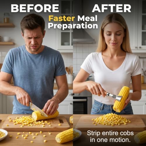 Corn Peeler, Corn on The Cob Stripper Tool Kitchen Gadget, 1PCS