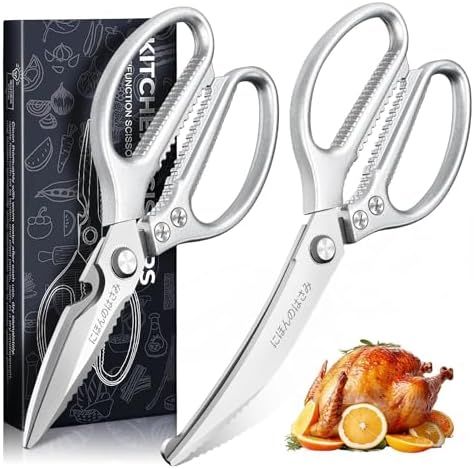 TIJERAS Kitchen Scissors Shears Set - 2PCS Stainless Steel Sharp