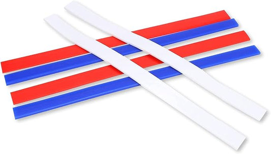 Dough Thickness Guides, 15in 3-Thick Measuring Dough Strips Rolling Pin Guides Non Stick Silicone Baking Pastry Rulers Thickness Strips for Noodles Fondant Biscuits Pies Baking