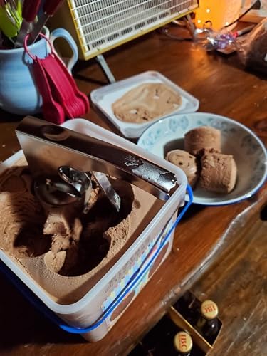 Easy Release Trigger Ice Cream Sandwich Scoop for Big Volumes | Nostalgic Old Fashioned Ice Cream Scooper, Designed In a Classic Cylindrical Style Scoop Disher