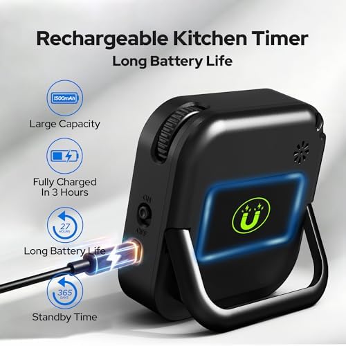 Visual Timer for Kids with Color Display Kitchen Timer 1500mAh Battery