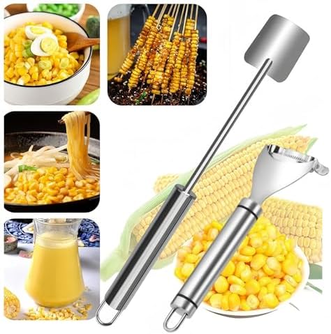 2 Pack Corn Peeler for Corn on the Cob, Cob Stripper and Kernel Remover