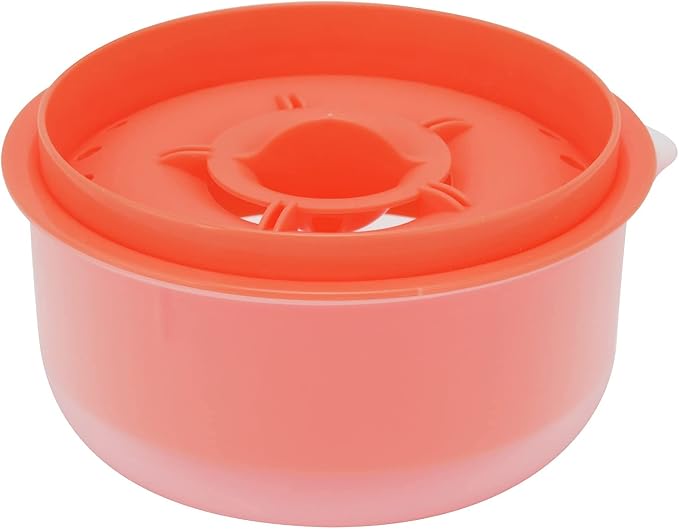 Egg White Filter, Household Egg Separator Multiple Leaking Holes Plastic Kitchen Convenient Kitchen Gadgets for Baking for Cake(Dark Orange)