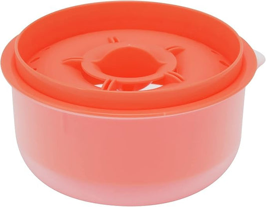 Egg White Filter, Household Egg Separator Multiple Leaking Holes Plastic Kitchen Convenient Kitchen Gadgets for Baking for Cake(Dark Orange)