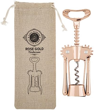 Santa Barbara Design Studio Table Sugar Wine Opener- Corkscrew, 2.75" x 7.25", Rose Gold